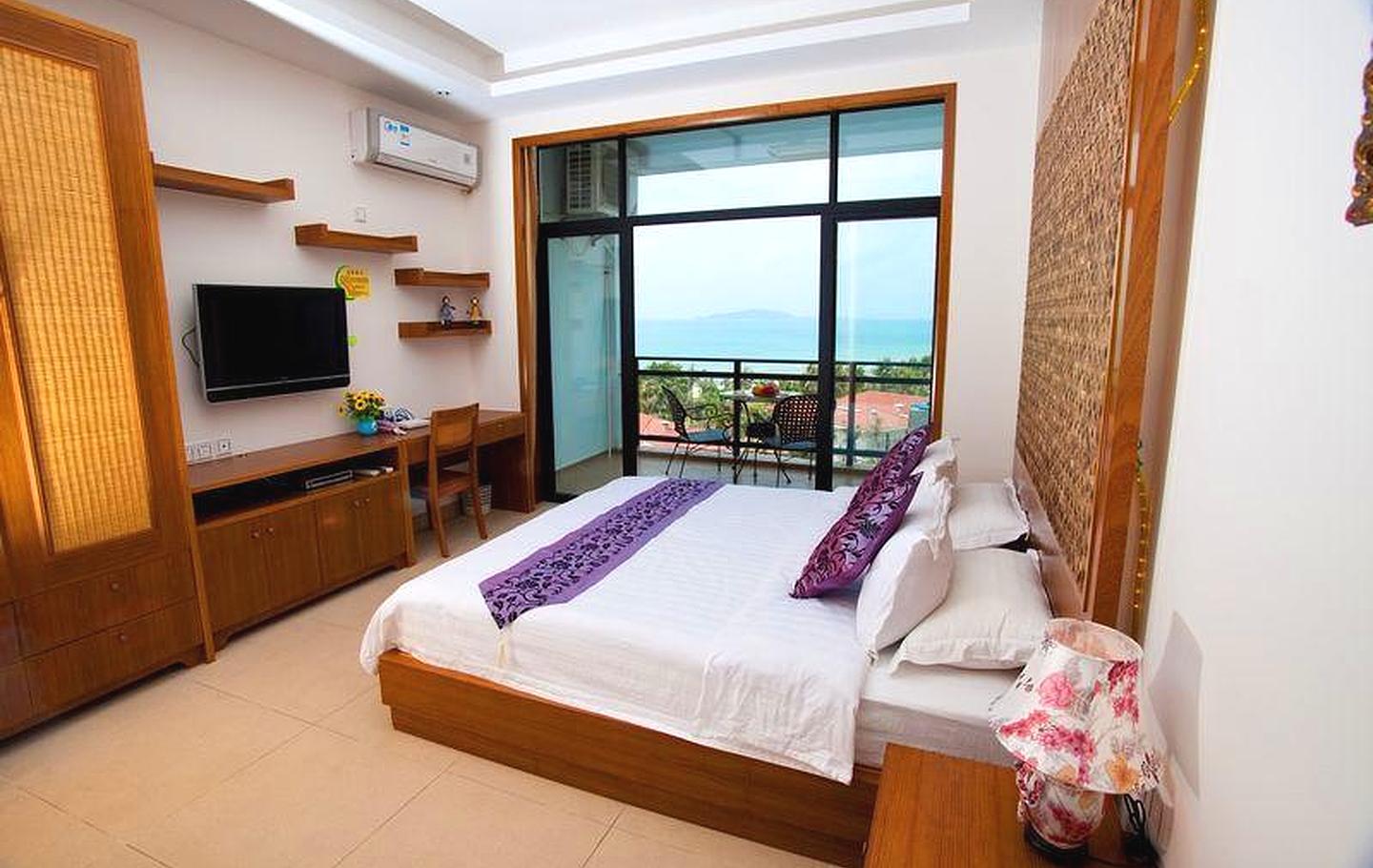 三亚湾 椰风海韵 一线海景大床房