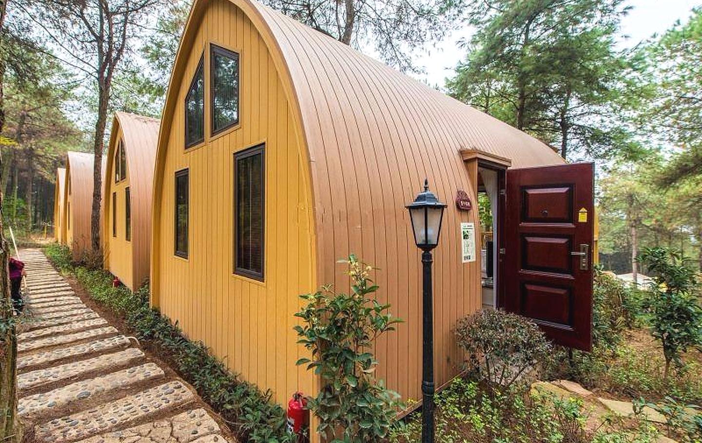 7张图|近期预订0晚观云楼￥248金山村生态原木屋群1室|整租|宜住2人|5